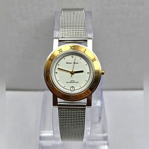 Womens Hugo Max 18k Gold Plated Date Watch New Battery